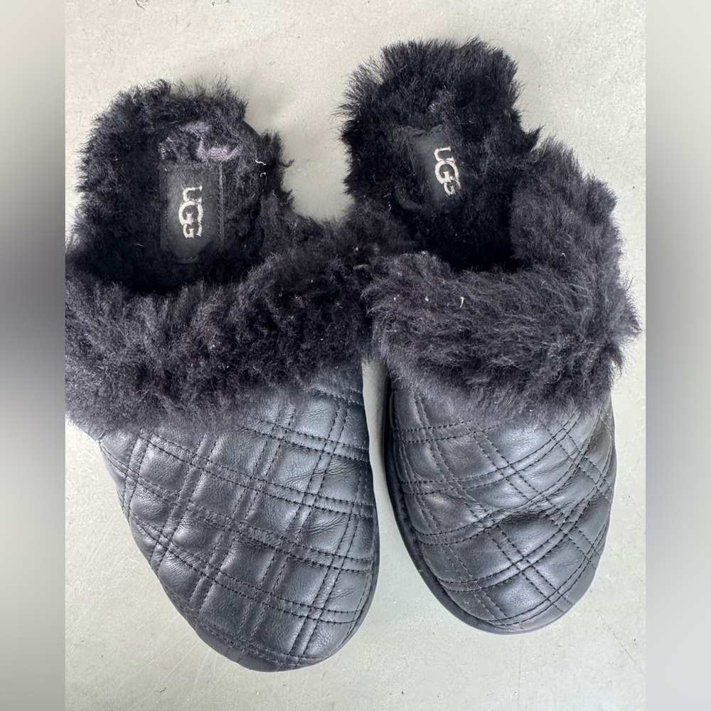 Ugg Scuffette II Quilted - Black Size 7